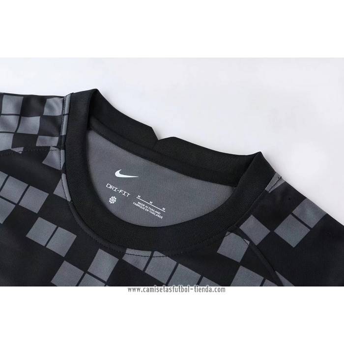 Camiseta de Entrenamiento Paris Saint-Germain 2022 2023 Sin Mangas Negro y Gris